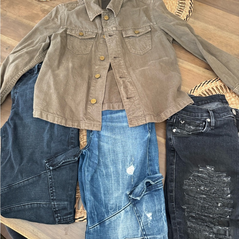 True Religion Women's Ankle & Cropped Jeans - Black, Blue, Light Blue